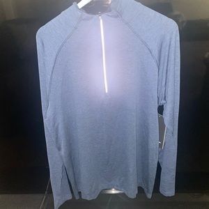 NWT dark blue lululemon metal vent tech 1/2 zip